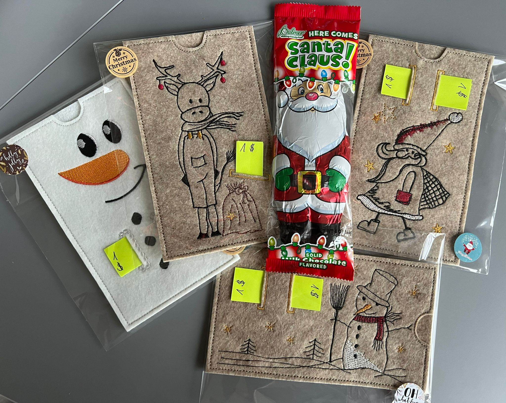 Stickdatei Schokohülle Weihnachten Geldgeschenk - Sewando