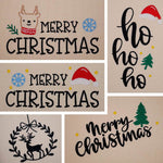 Stickdatei Set weihnachtliche Sillhouetten Scherenschnitt mit Schriftzügen + ITH Anhänger - Sewando