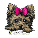 Stickdatei Applikation Yorkshire Terrier "Abilou" - realistisch - FÜR HELLE & DUNKLE STOFFE