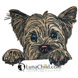 Stickdatei Applikation Yorkshire Terrier "Cindy" - realistisch - FÜR HELLE & DUNKLE STOFFE