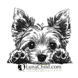 Stickdatei Yorkshire Terrier "Lucy" - realistisch - FÜR HELLE STOFFE