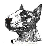 Stickdatei Bullterrier "Chiquita" - realistisch - FÜR HELLE STOFFE