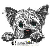 Stickdatei Yorkshire Terrier  "Cindy" - realistisch - Für HELLE STOFFE