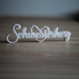 3D Druck Datei – Schriftzug Schwesterherz für den 3D Drucker : - Sewando