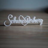 3D Druck Datei – Schriftzug Schwesterherz - Sewando