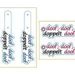 Stickdatei ITH Anhänger doof - Sewando