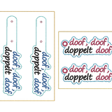 Stickdatei ITH Anhänger doof - Sewando