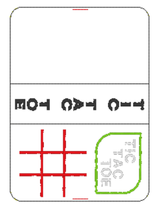 Stickdatei - tic tac toe SPIELE Hülle - Sewando