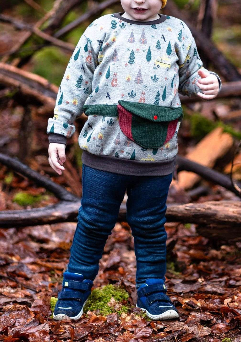 E-Book Bauchtaschenhoodie Gr. 68 bis 98 Schnittmuster - Sewando