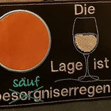 Stickdatei - Mugrug "Besorgniserregend/Besäufniserregend"