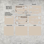 *3 & 4 mm Getränkerutsche* Laserdatei - Sewando