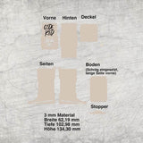 Basteln *3 mm Tamponspender* Laserdatei - Sewando