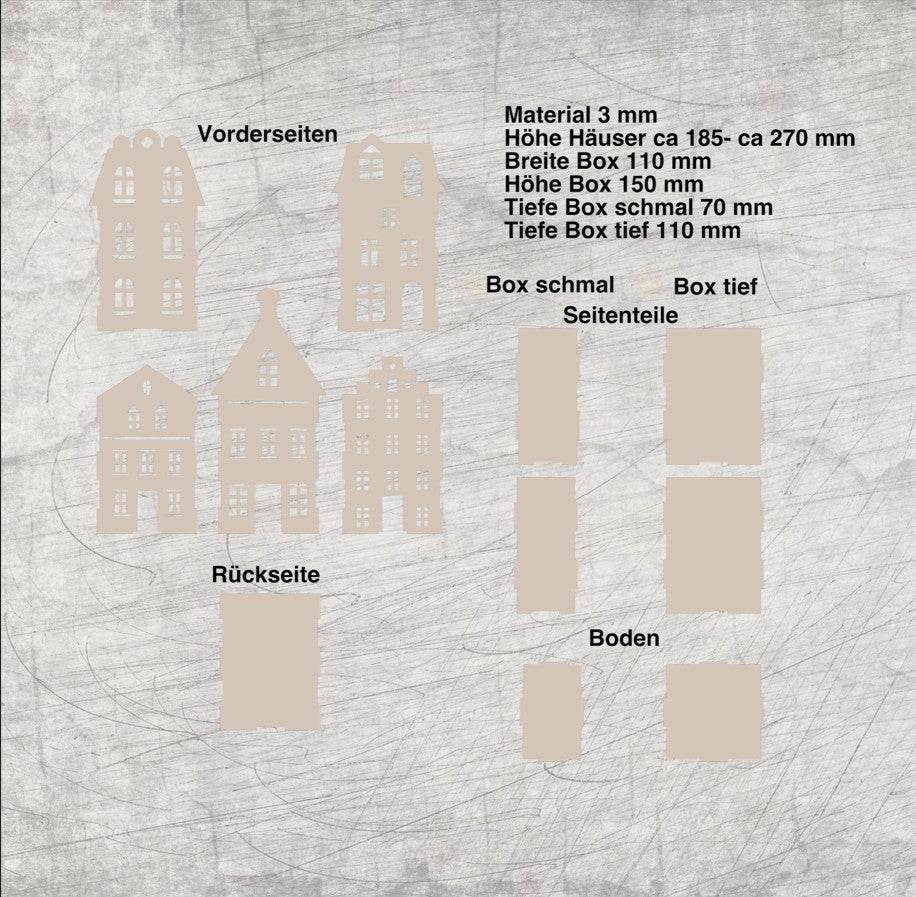 *3 mm Häuserbox* Laserdatei - Sewando