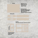 Basteln *3 mm Couchbar* Laserdatei - Sewando