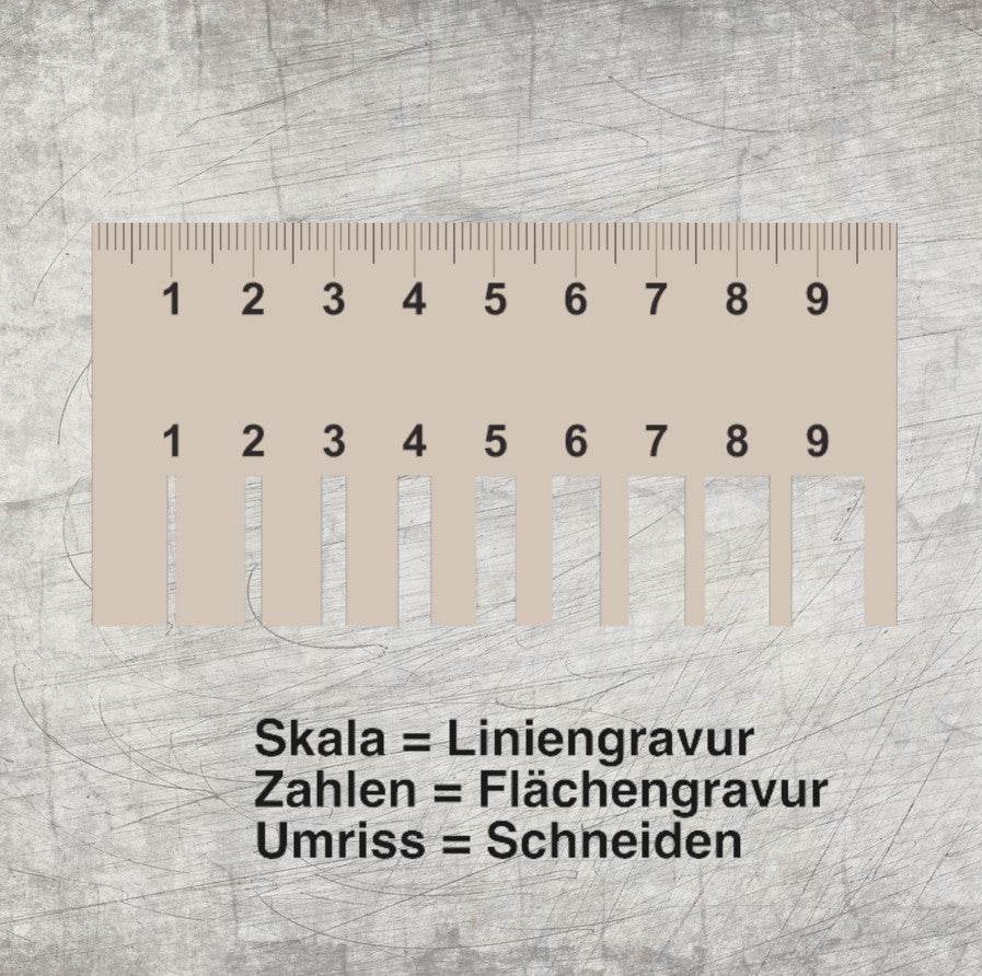*Messlehre* Laserdatei Freebie - Sewando