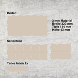 Basteln *3 mm Tape Box* Laserdatei - Sewando