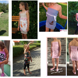 Schnittmuster ,,Bandeau-Kleid" Kids , Gr.93-164, Anfänger geeignet.