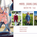 Mantel ,,Spring Ding Kids" Schnittmuster, Gr. 98 - 164, Experte!