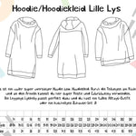 Schnittmuster Hoodie Hoodiekleid Lille Lys Gr. 64-164 - Sewando