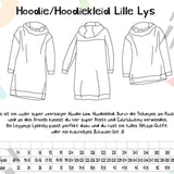 Schnittmuster Hoodie Hoodiekleid Lille Lys Gr. 64-164 - Sewando