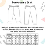 Schnittmuster Bunde Kinderhose Sollys und Damenhose Skat Gr. 56-140 und Gr. 32-50 - Sewando