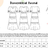 Schnittmuster Kleid Avond Gr. 32-50 - Sewando