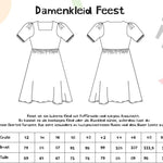 Schnittmuster Kleid Feest Gr. 32-50 - Sewando