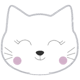 Stickdatei - Katze 4 ITH in 5 Gr. Kissen Kirschkernkissen