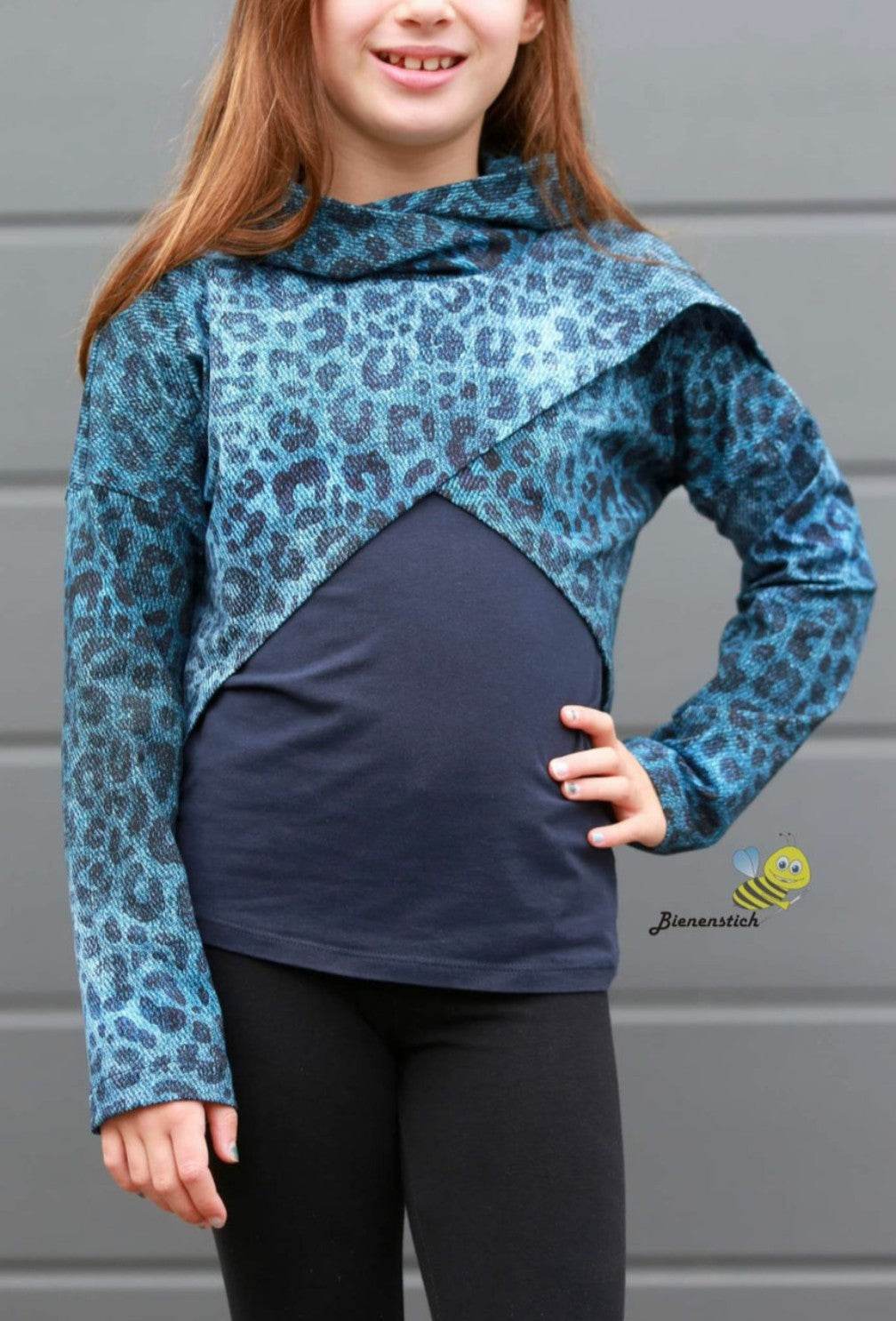 KOMBI E-Book cropped Hoodie Gr. 68 - 140 - Sewando