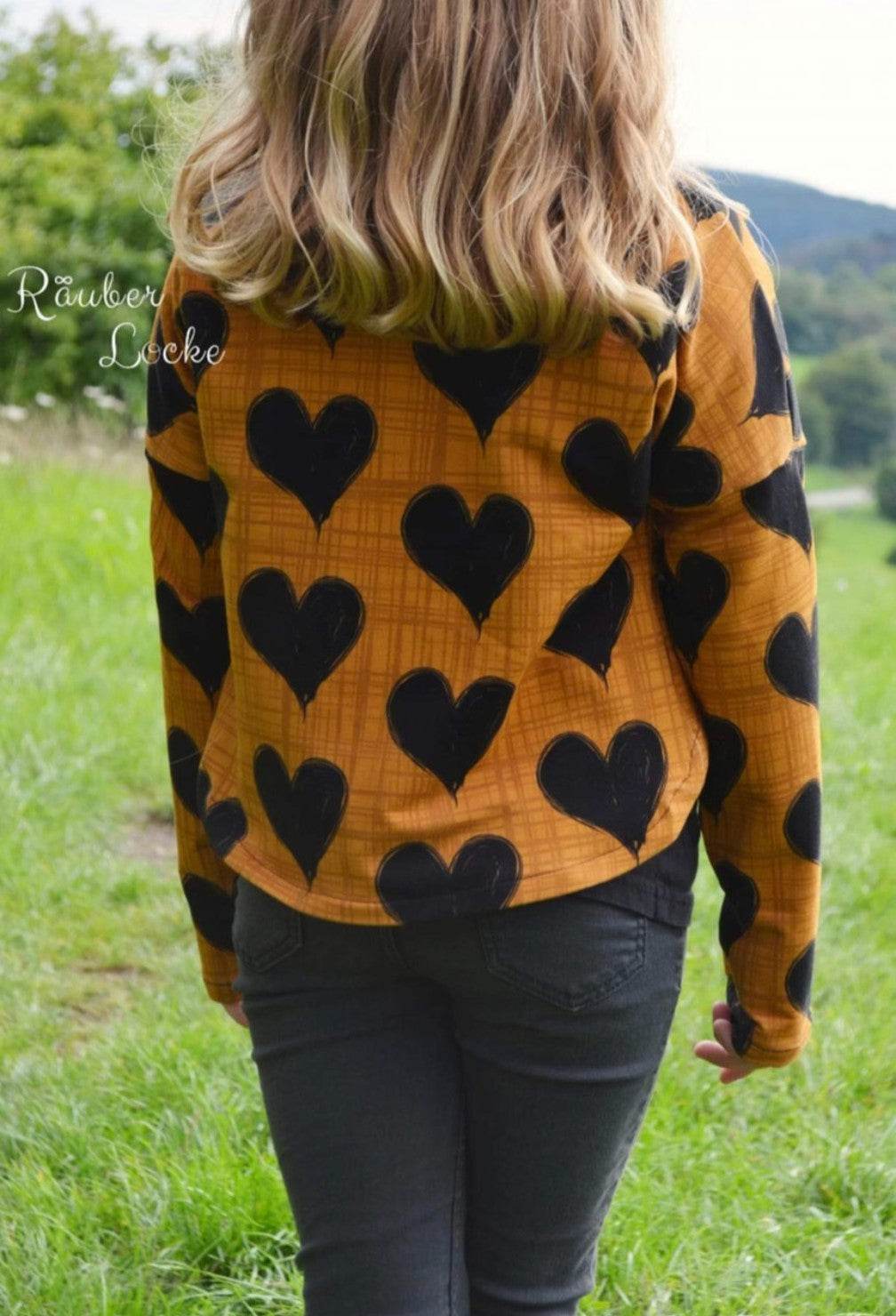 KOMBI E-Book cropped Hoodie Gr. 68 - 140 - Sewando