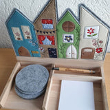 ITH Haus Reihe Sommer 4 Jahreszeiten in 6 Größen ab 13x18 Stickdatei - Sewando
