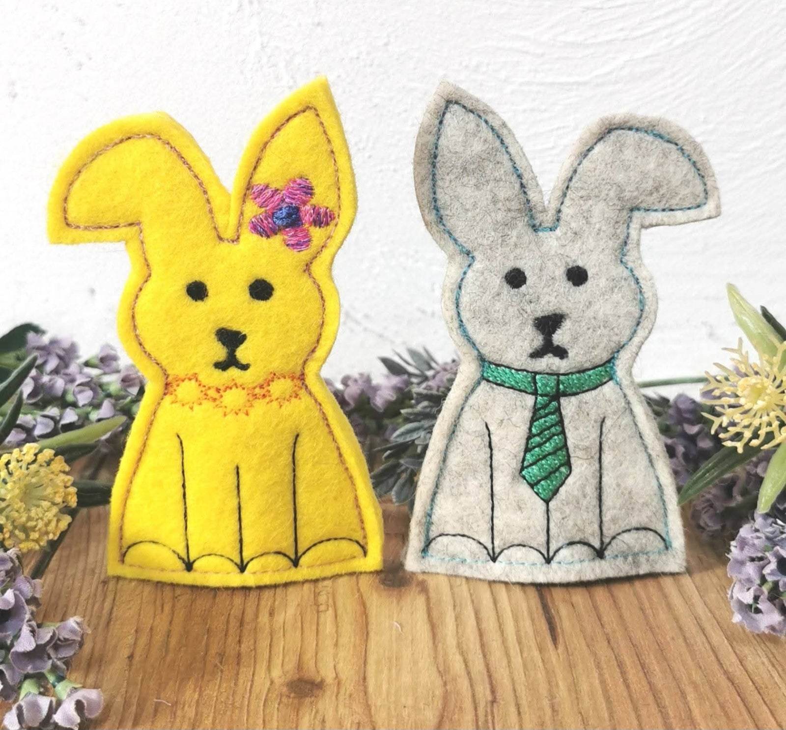 ITH Hasen Set Hase Ostern 3 Größen und 3 Designs Stickdatei - Sewando