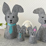 ITH Hasen Set Hase Ostern 3 Größen und 3 Designs Stickdatei - Sewando