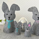 ITH Hasen Set Hase Ostern 3 Größen und 3 Designs Stickdatei - Sewando