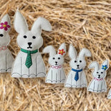 ITH Hasen Set Hase Ostern 3 Größen und 3 Designs Stickdatei - Sewando