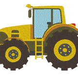 Traktor Stickdatei gefüllt