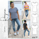 Schnittmuster Shirt REGAU Gr. 32-56 : - Sewando