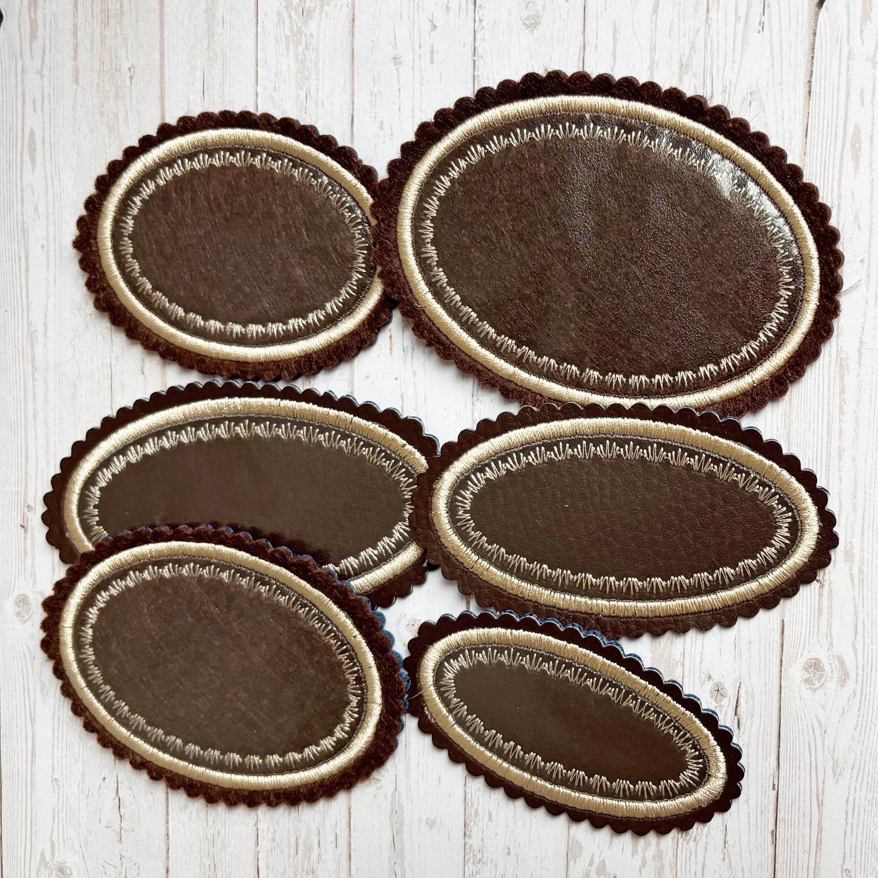 12x Stickdatei beschreibbare Aufkleber Krönchen - Sewando