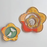 5x Stickdatei "Dekorahmen Blume"