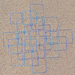 7x Stickdatei Quadrate Redwork - Sewando