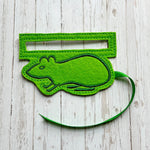 5x Stickdatei Leseratte Lesehilfe ITH und Satinstick - Sewando