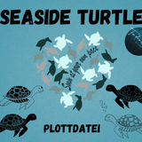 Plottervorlage Seaside Turtle Plotterdatei - Sewando