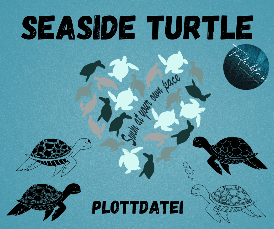 Plottervorlage Seaside Turtle Plotterdatei - Sewando