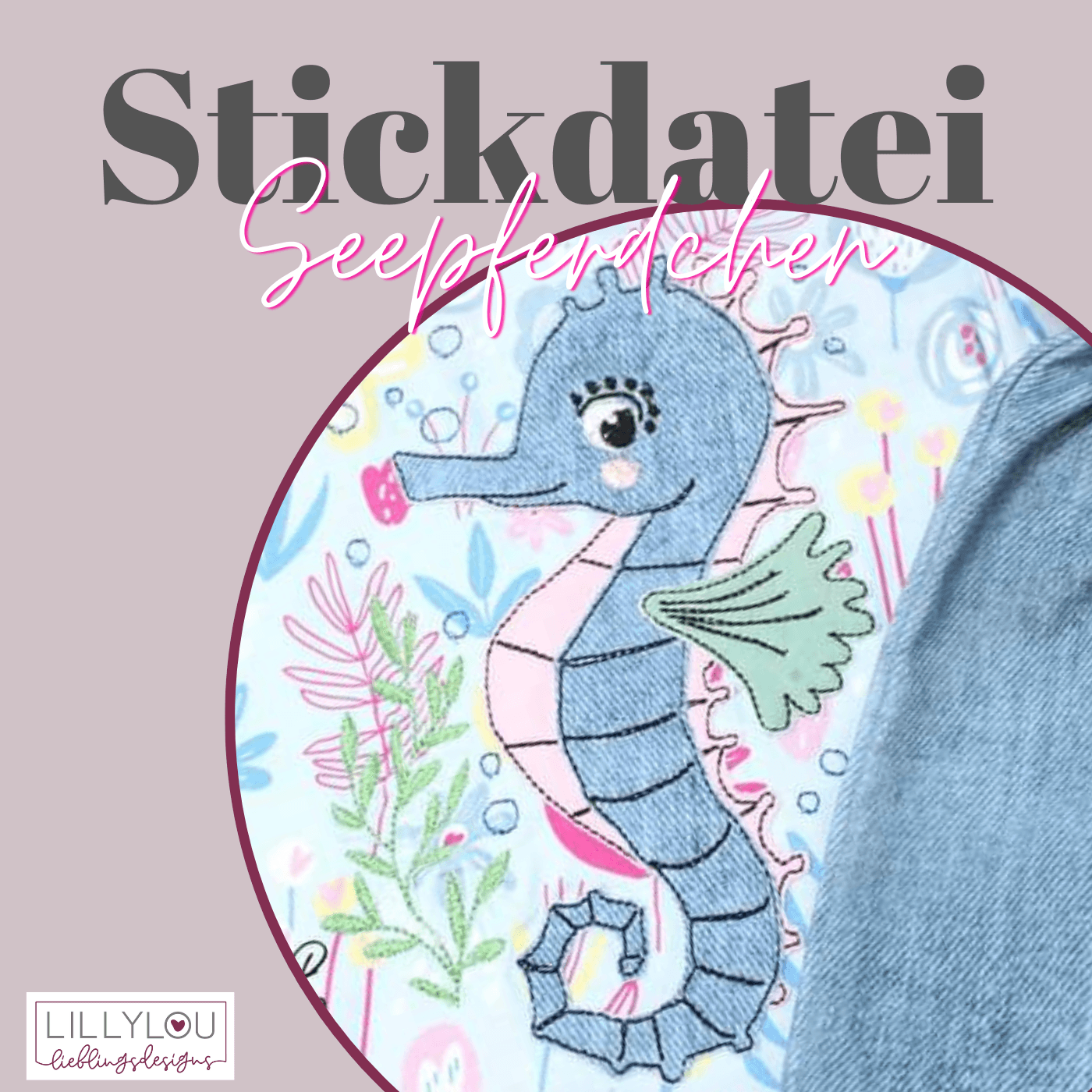 Stickdatei - Seepferdchen - Sewando