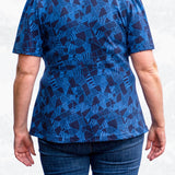Selina – Feminines Shirt mit Kräuselungen & V-Ausschnitt Gr. 34-50 / BU 80-116 - Sewando
