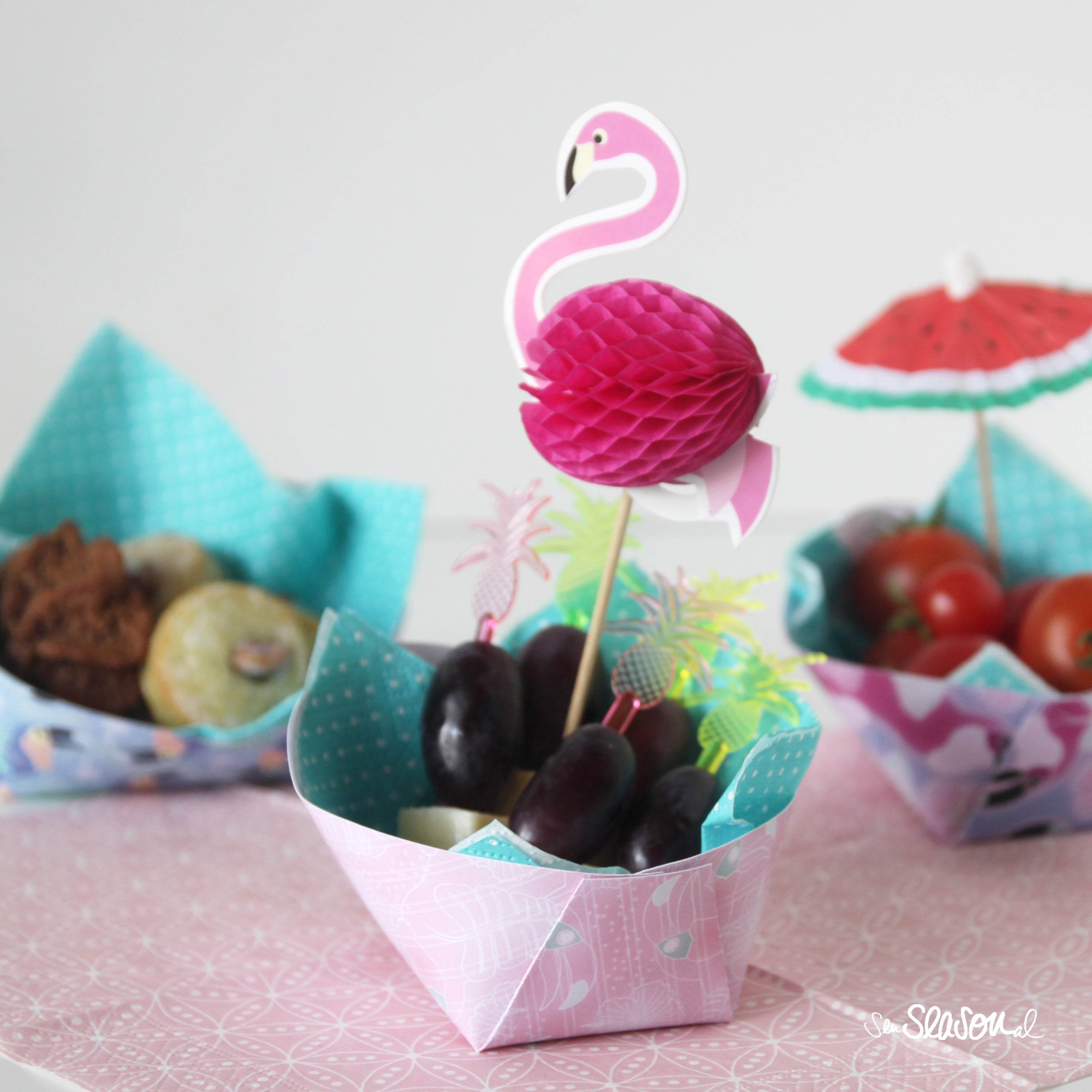 Plotterdatei Fingerfood-Schiffchen - plotten mit Papier, basteln - Sewando