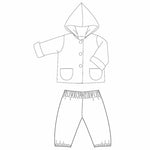 Set Baby Jacke und Hose TORINO + TORETTO Schnittmuster Ebook pdf Größen: 56/62, 68/74, 80/86, 92/98 Schnittmuster PDF Ebook download Patternforkids 