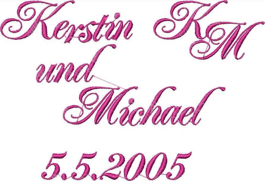 Stickdatei Schrift ABC 25mm Alphabet Buchstaben Set 400 - Sewando