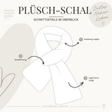 Schnittmuster Plüsch-Schal | mit Bindeöffnung | One Size