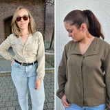 Schnittmuster Bluse FIONA | mit breitem Reverskragen und V-Ausschnitt | Gr. 34-48 (PDF)